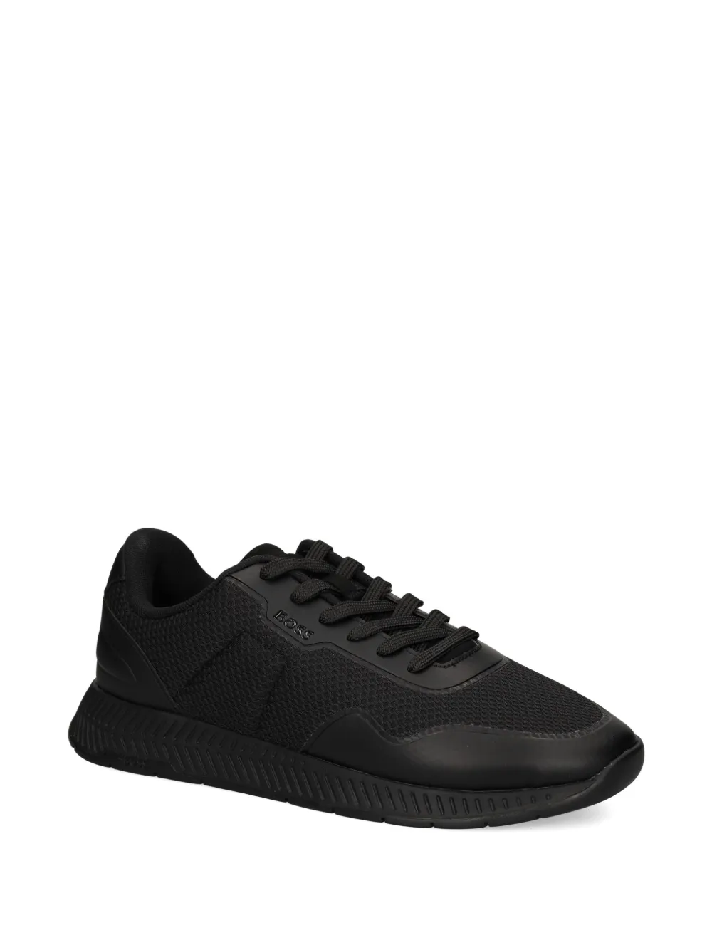 Hugo Boss Lace-up Sneakers In Black