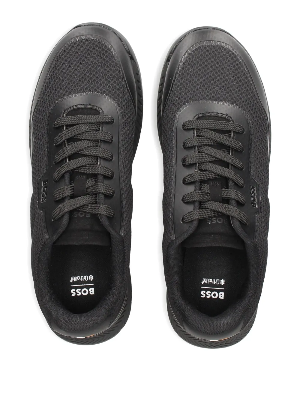 Hugo Boss Lace-up Sneakers In Black