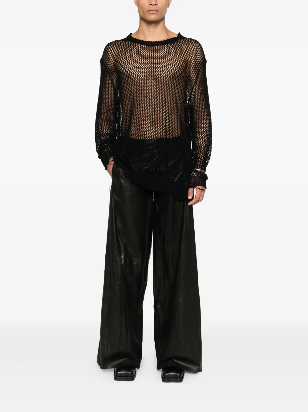 Ma+ leather trouseres | Regular-Fit & Straight Leg Pants | Image 2