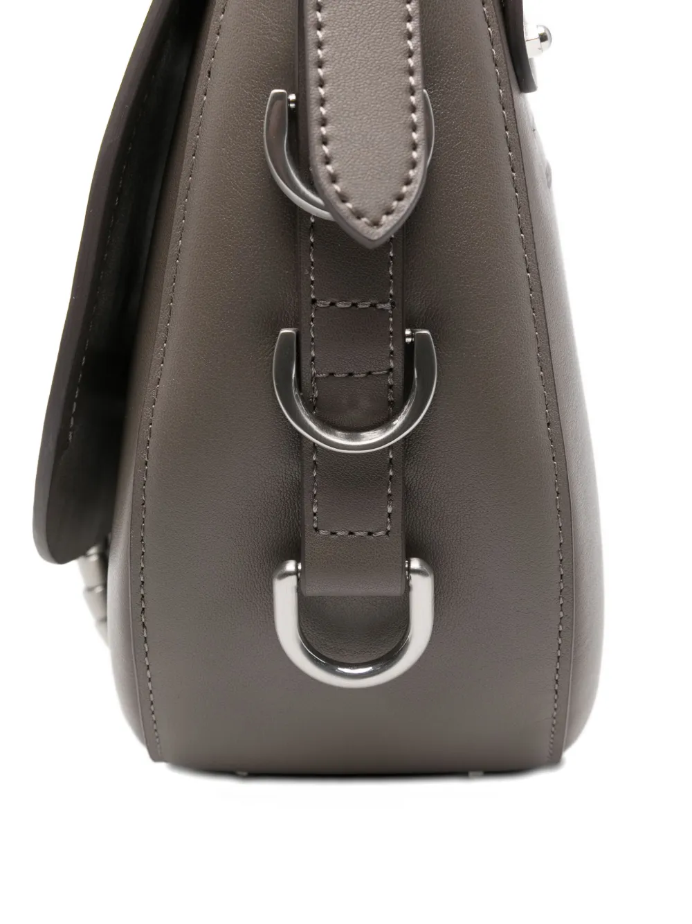 Pinko Logo-detail Cross Body Bag In Gray