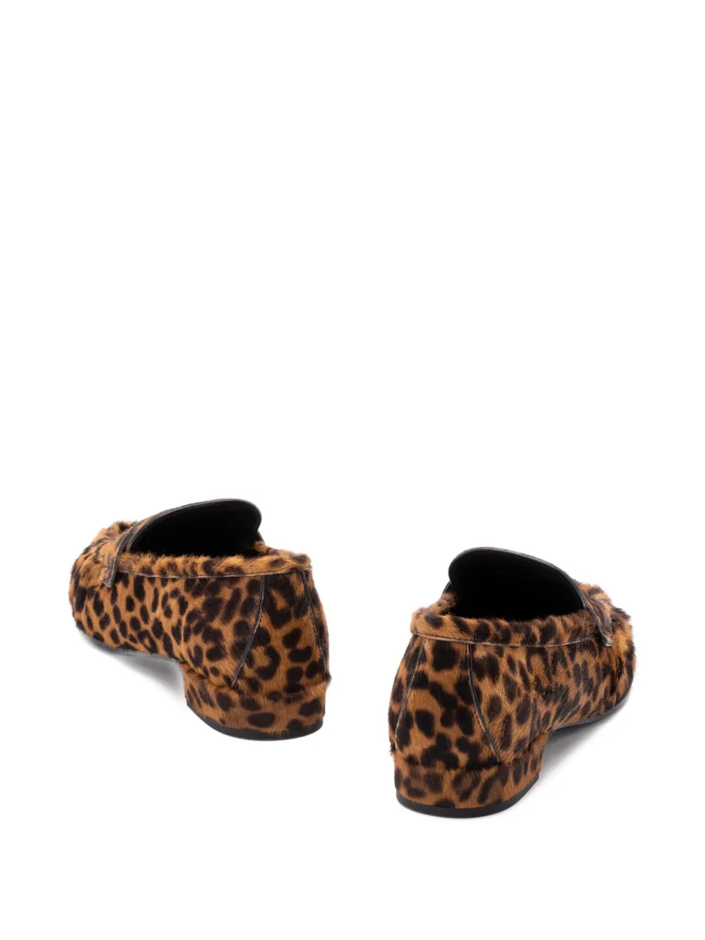 Prada leopard loafers - Bruin