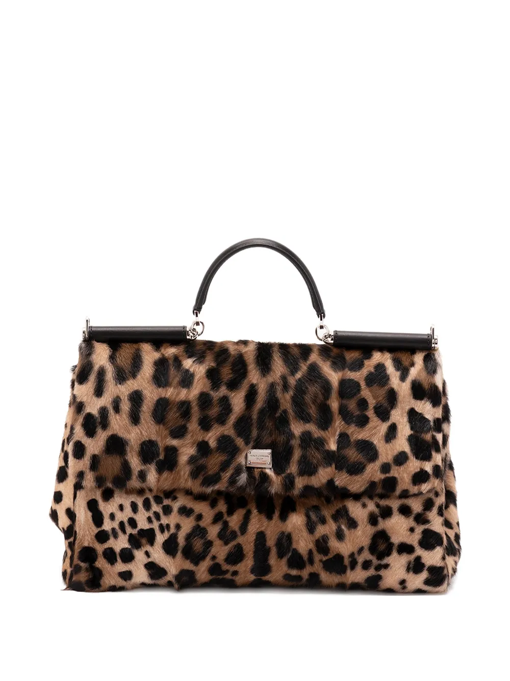 Dolce & Gabbana Leopard-print Tote Bag In Multi