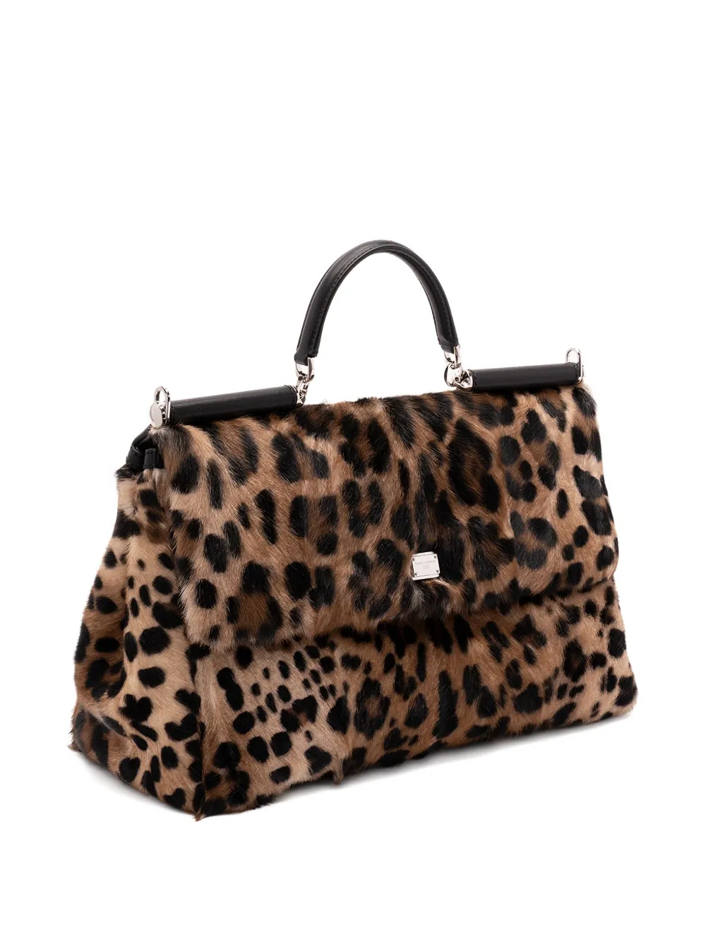 Dolce & Gabbana Leopard-print Tote Bag In Multi