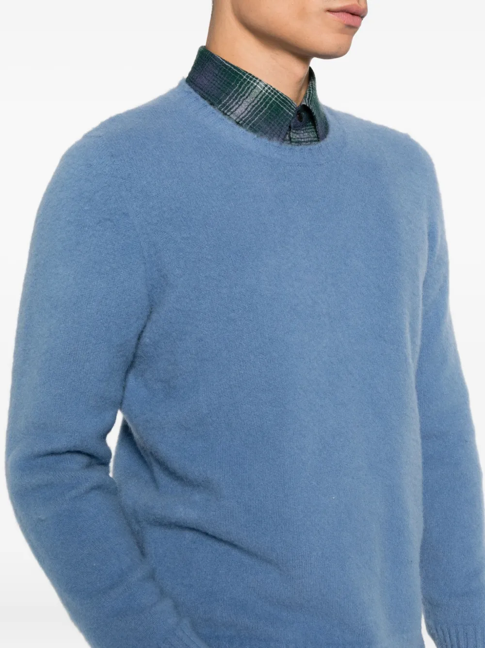 Drumohr Trui met ronde hals Blauw