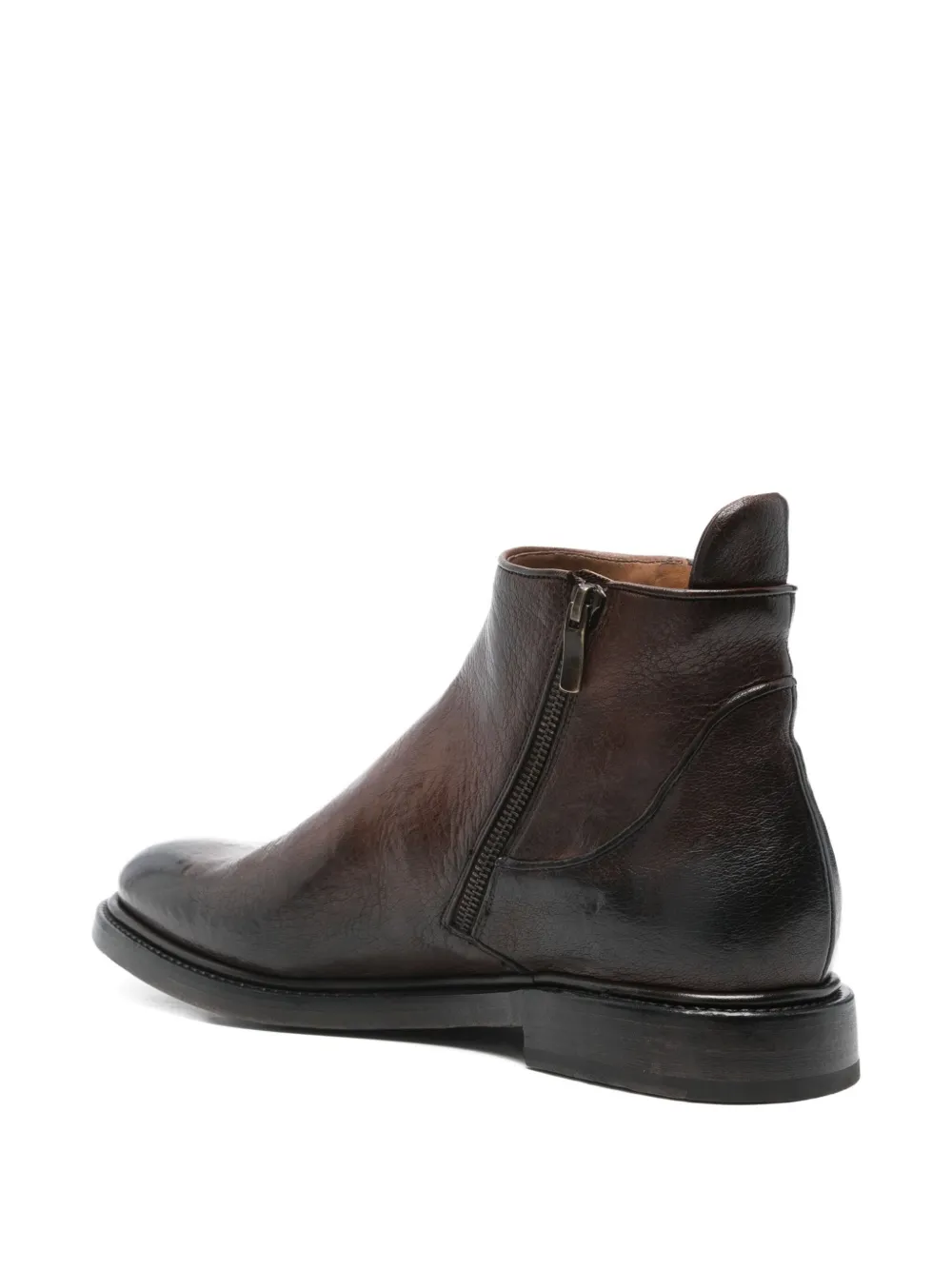 Silvano Sassetti leather ankle boots Bruin