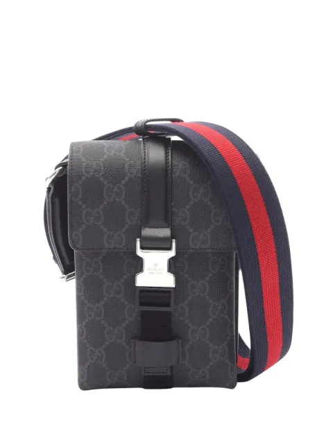 Gucci Pre-Owned bolsa crossbody supermini de lona GG Supreme 2016-2025