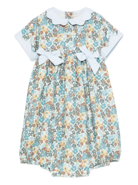 Mariella Ferrari robe fleurie à détail de nœud
