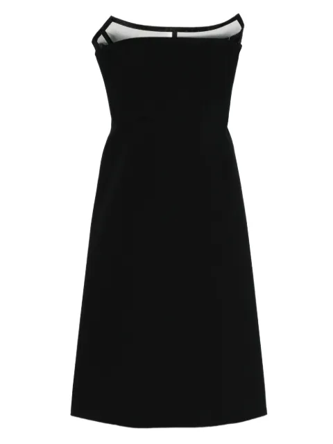 Blumarine vestido midi estilo strapless