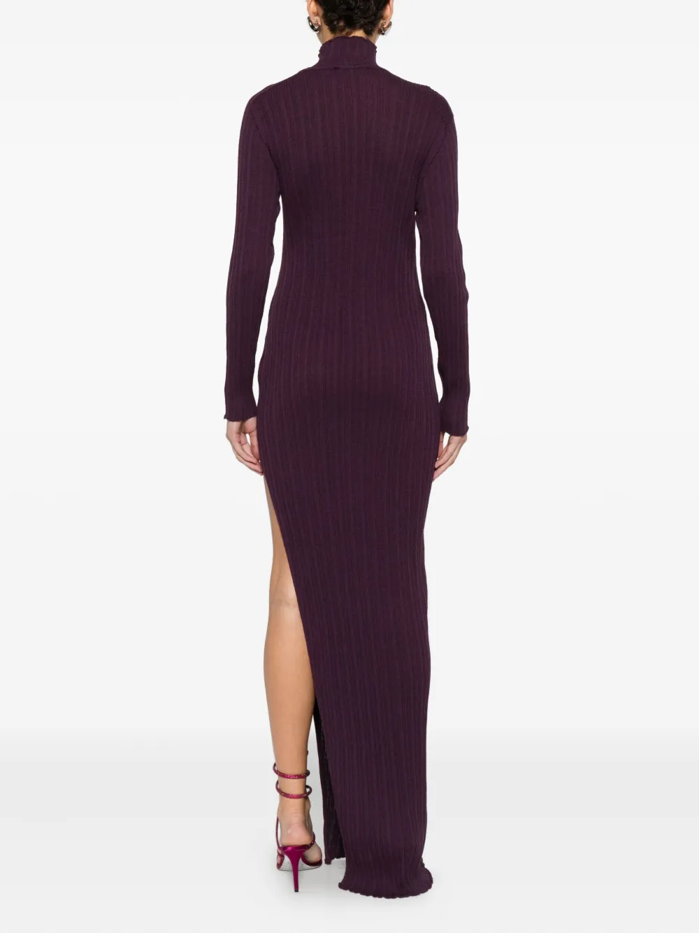 Giuseppe Di Morabito Jurk van wolblend Paars