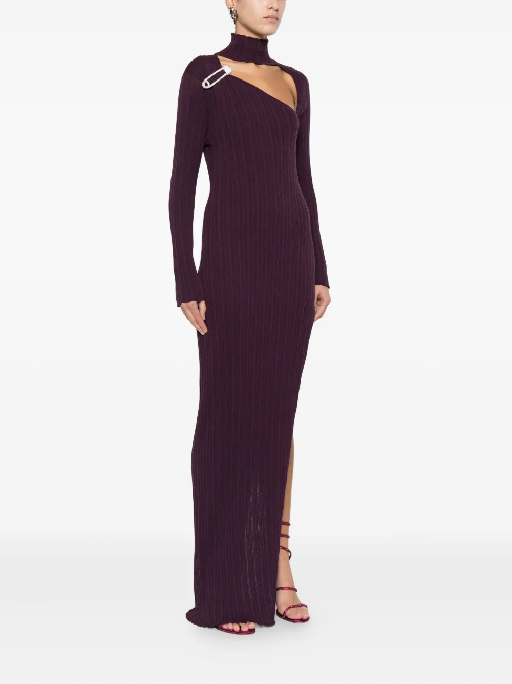 Giuseppe Di Morabito Jurk van wolblend Paars