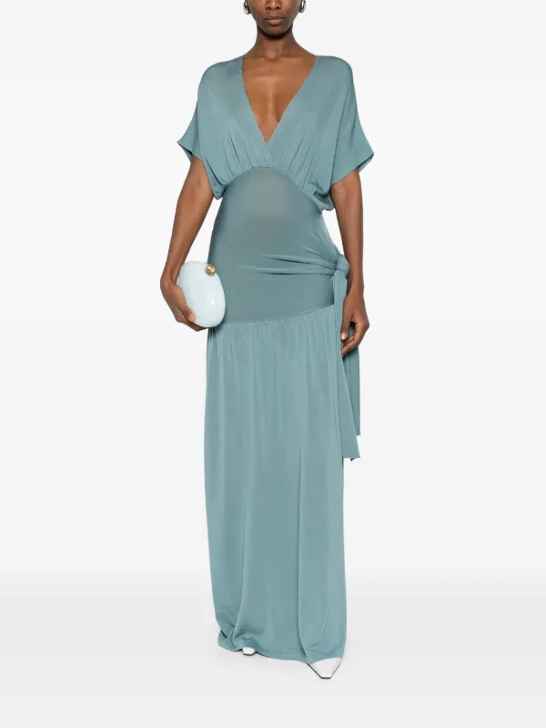 Aya Muse Aurora Cut-out Maxi Dress - Blue