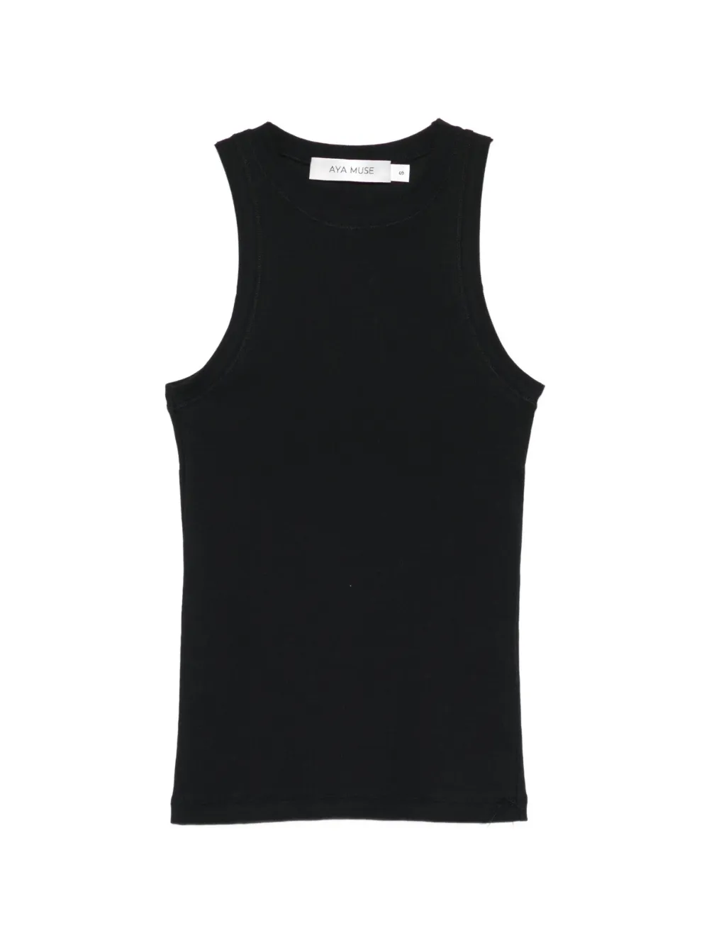Aya Muse crew-neck tank top - Nero