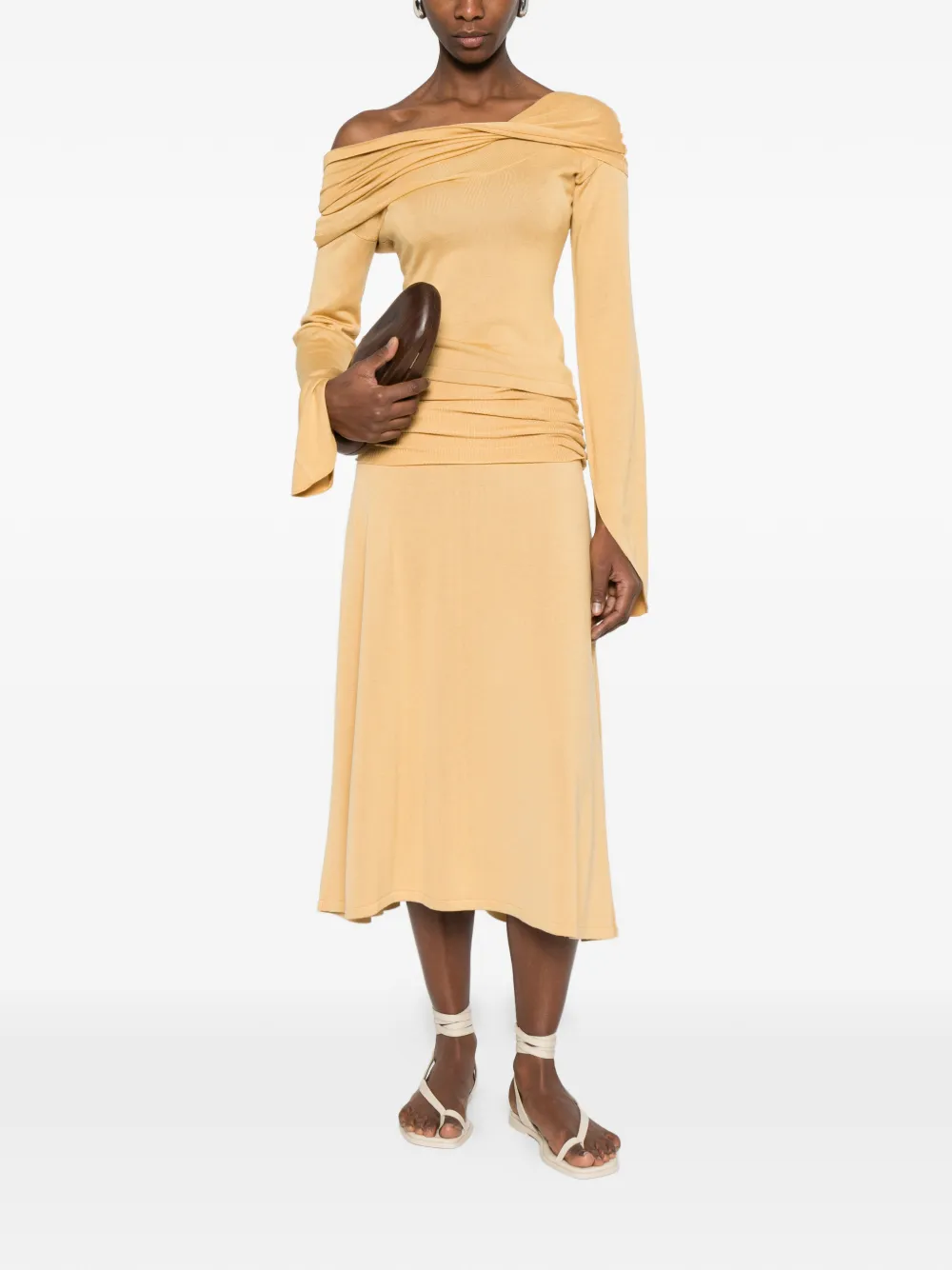 Aya Muse draped rylin top - Beige