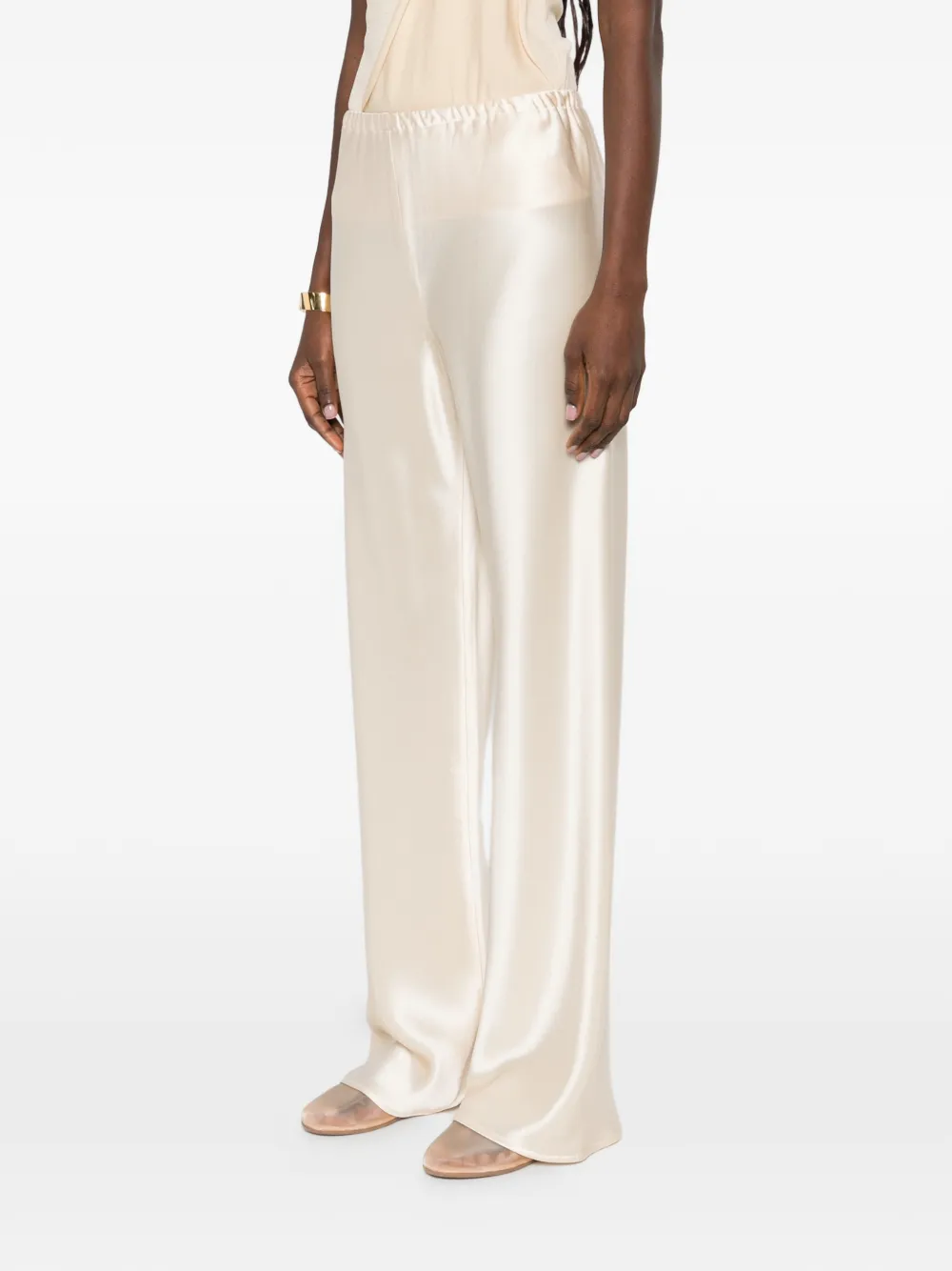 Aya Muse Ilyra elasticated trousers - Beige