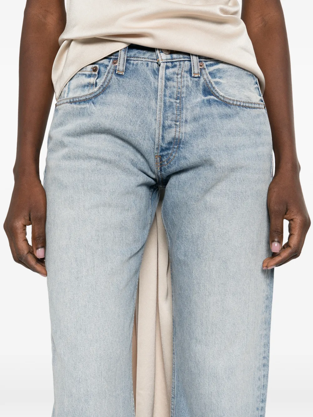 Aya Muse Straight jeans Blauw