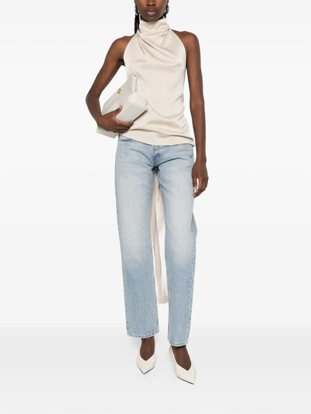 Aya Muse straigh-leg jeans - Blauw