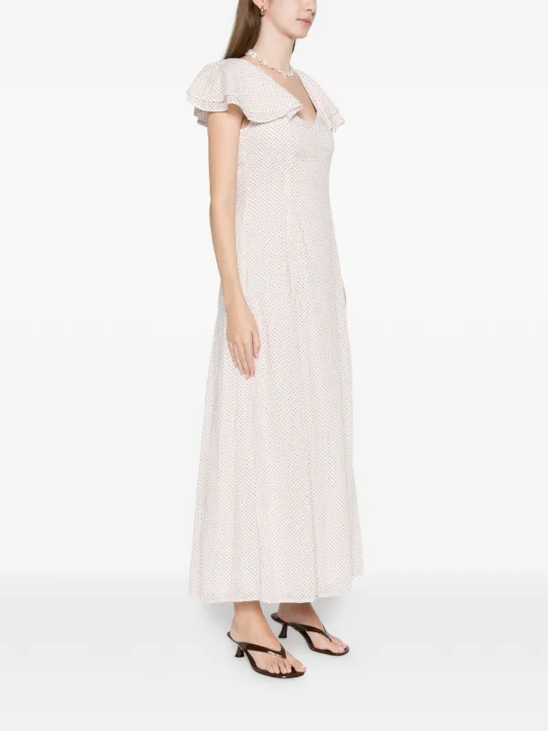 knee length dresses for ladies Striped Sleeveless Tiered Midi Dress – HT Marlowe main image 0