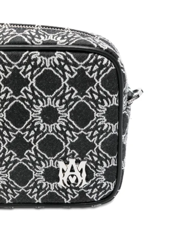 AMIRI Ma Quad Patterned Shoulder Bag | Black | FARFETCH
