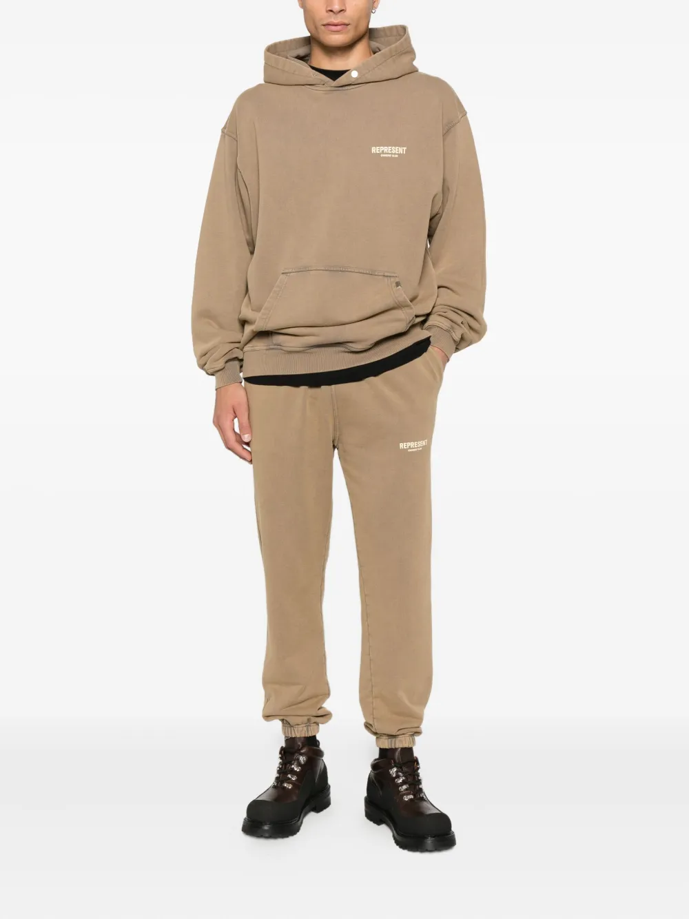 Represent Trainingsbroek met print - Beige