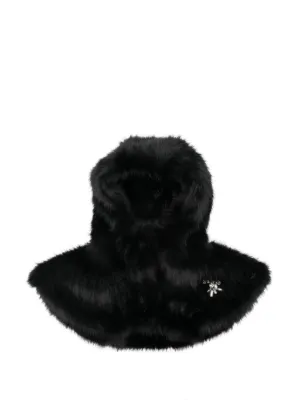 Simone Rocha Knitted crystal-embellished Balaclava Hat | Black