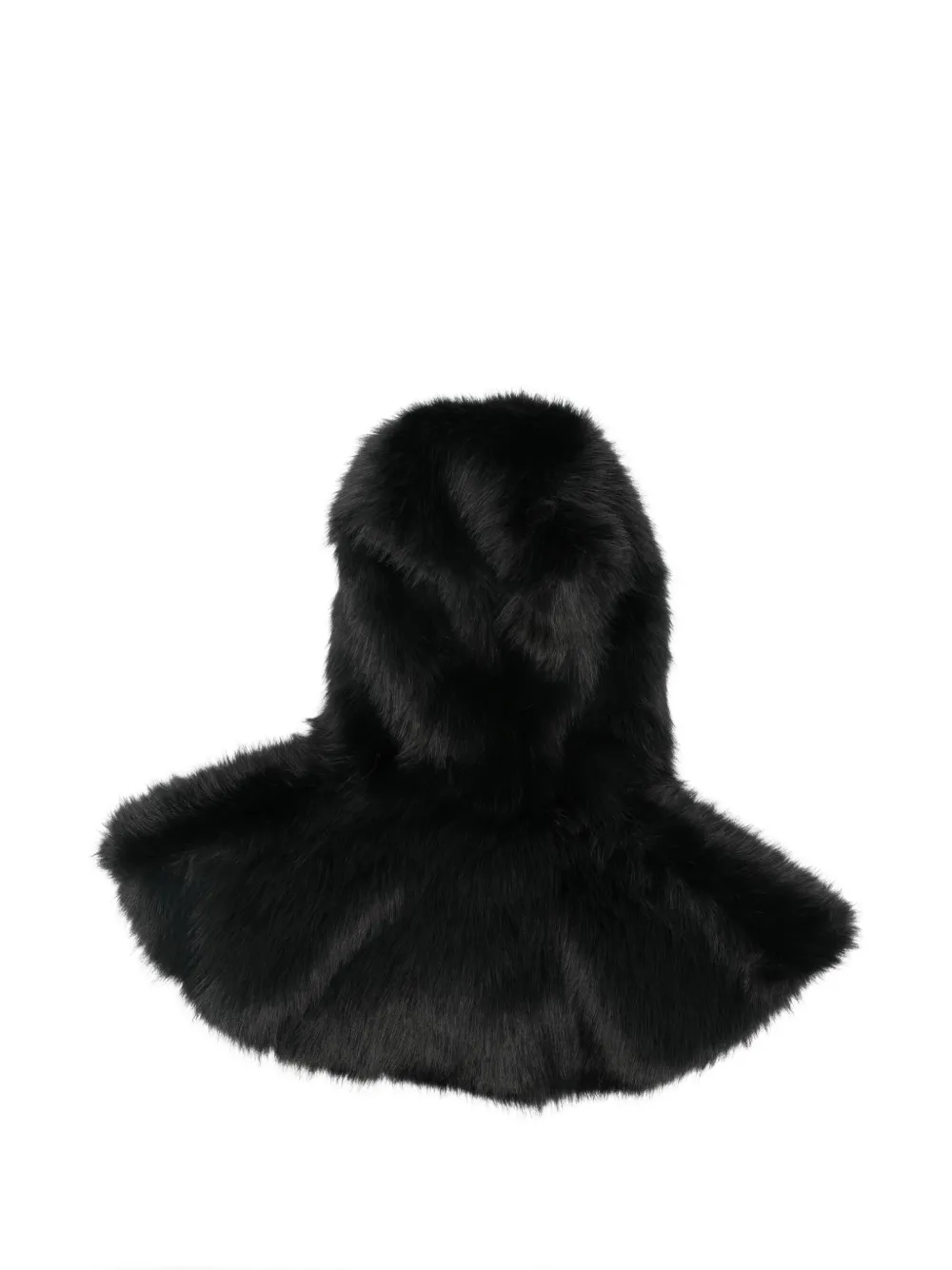 Simone Rocha Faux-fur Balaclava In Black