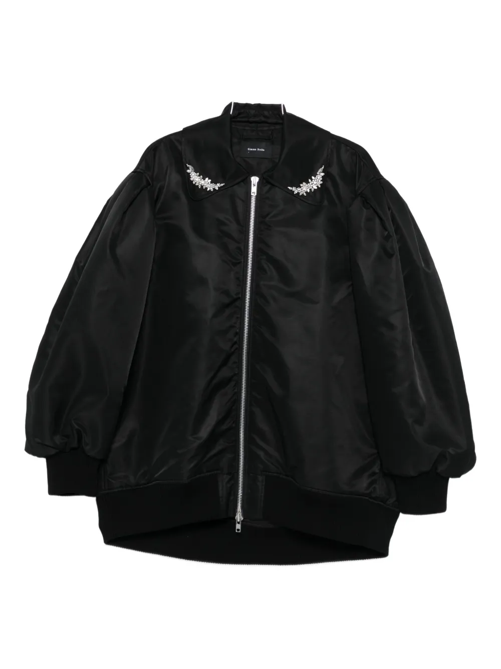 Simone Rocha Embellished Bomber Jacket In Black