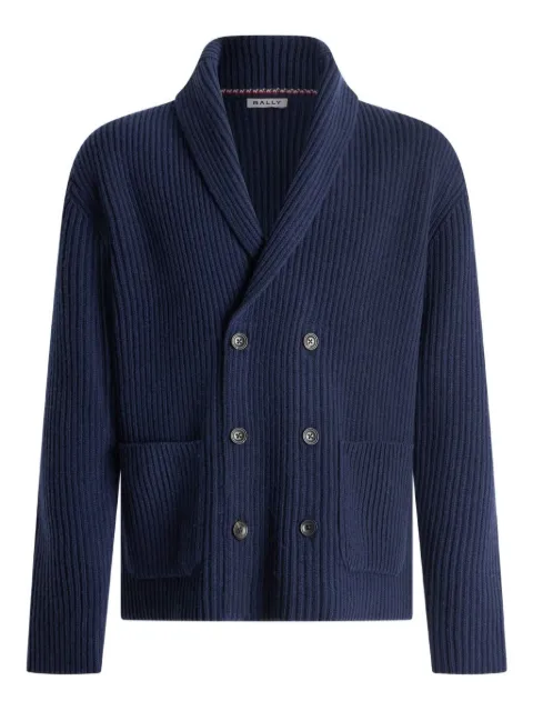 Bally ribbed double-breasted cardigan