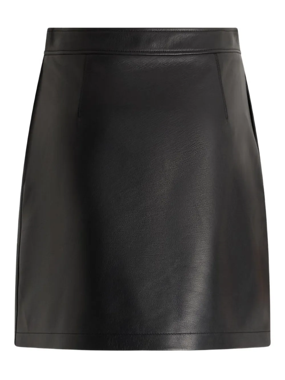 Bally Leather Mini Skirt In Black