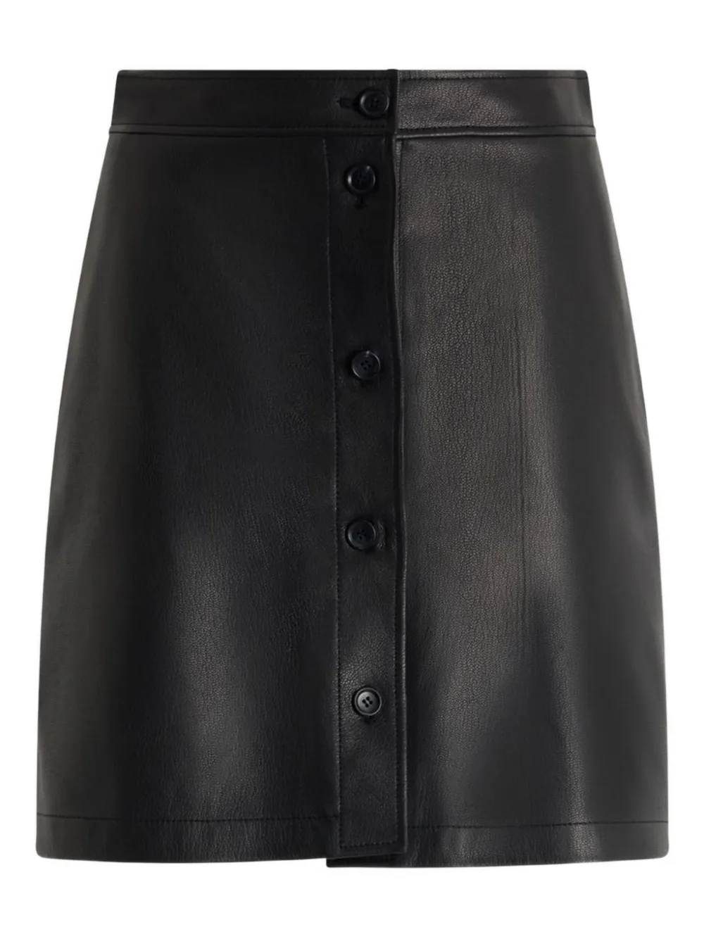 Bally Leather Mini Skirt In Black