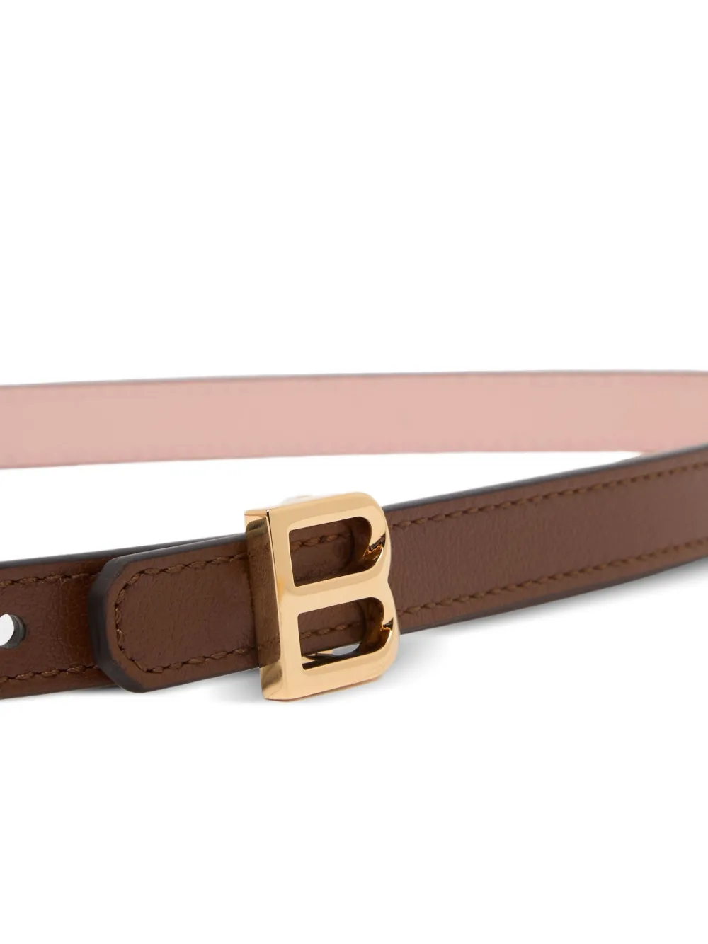 Bally B Twist Reversible Leather Belt In Brown