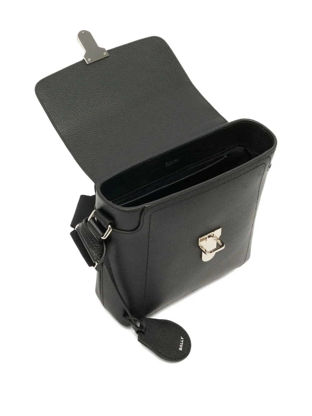 Bally Capitol bewerkte leren crossbodytas Zwart