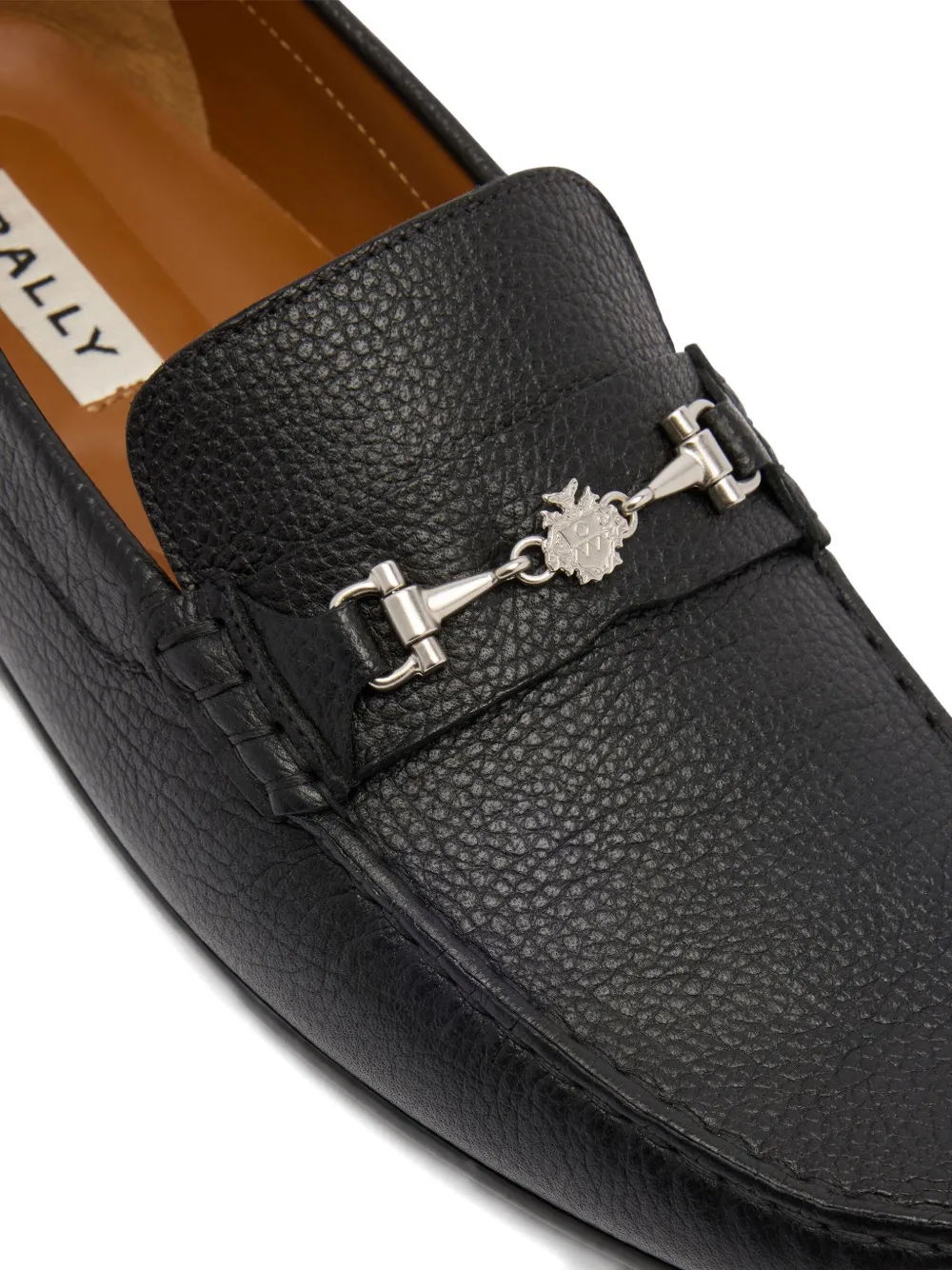 Bally Loafers met logoplakkaat Zwart