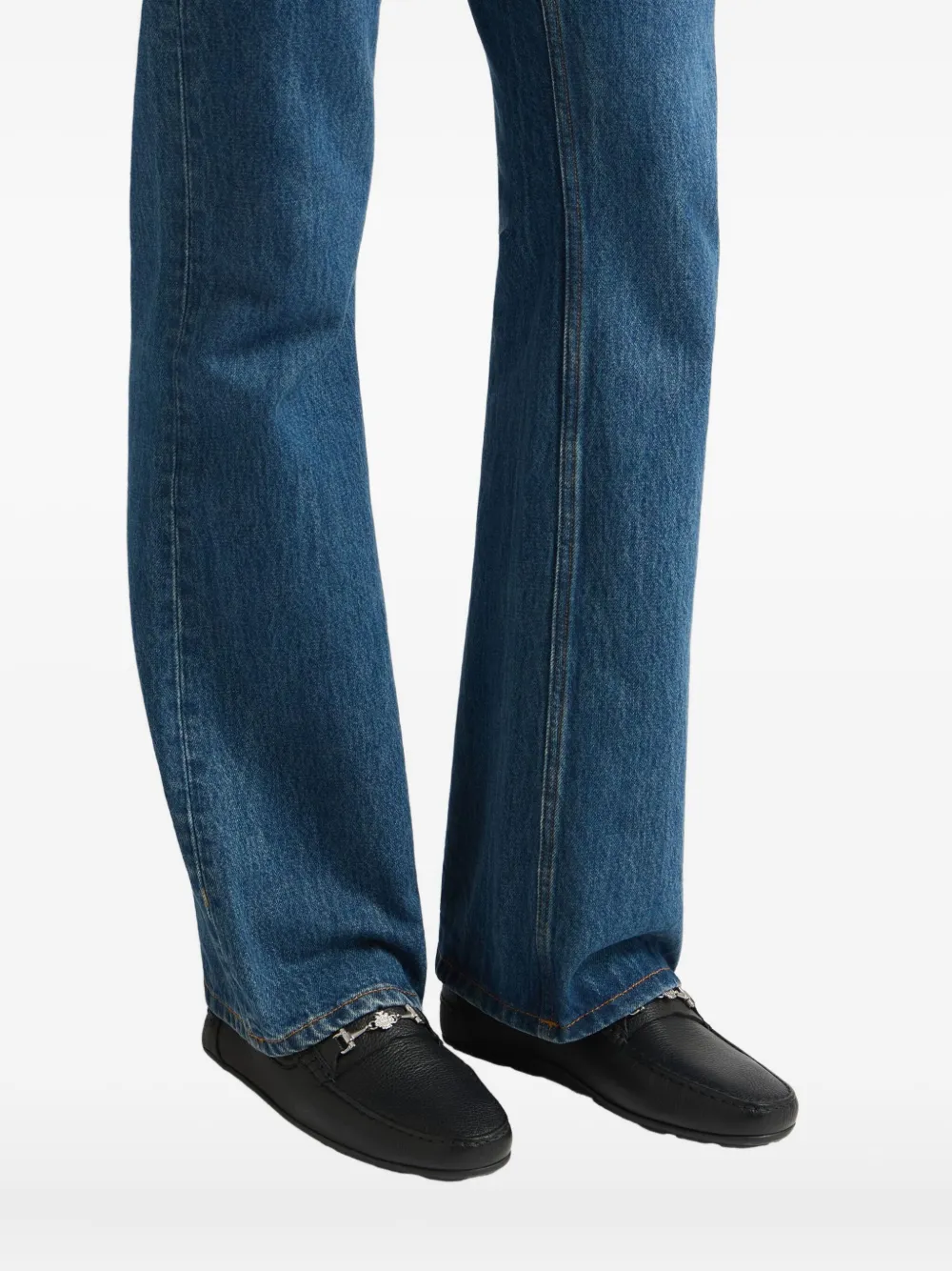 Bally Loafers met logoplakkaat Zwart