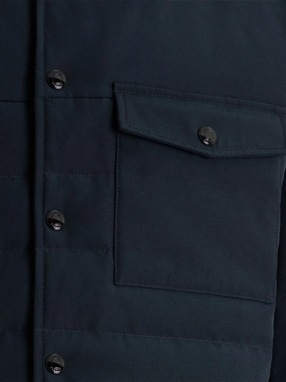 Bally Gewatteerd shirtjack met klepzakken Blauw