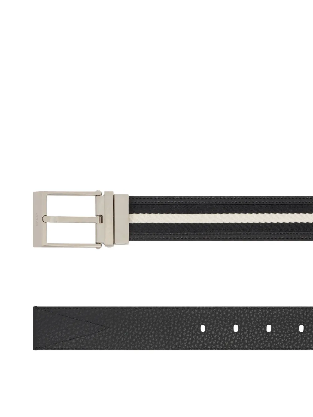 Bally Omkeerbare leren riem - Zwart