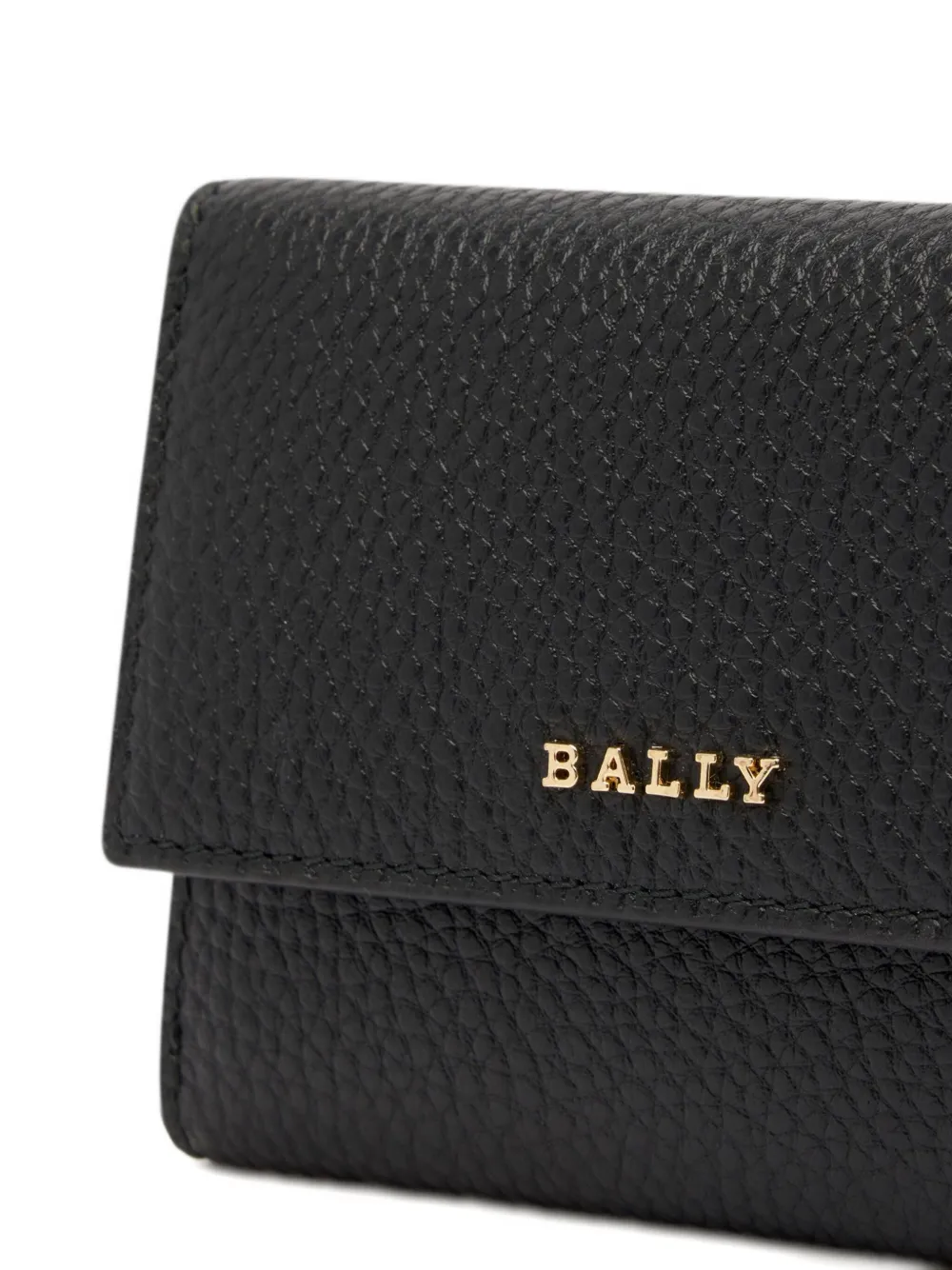 Bally Leren portemonnee Zwart