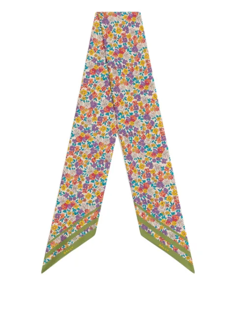 Bally mascada de seda con estampado floral
