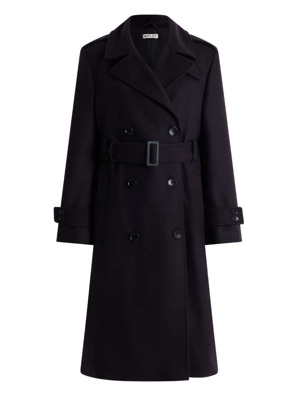 Bally Zweireihiger Trenchcoat In Blue