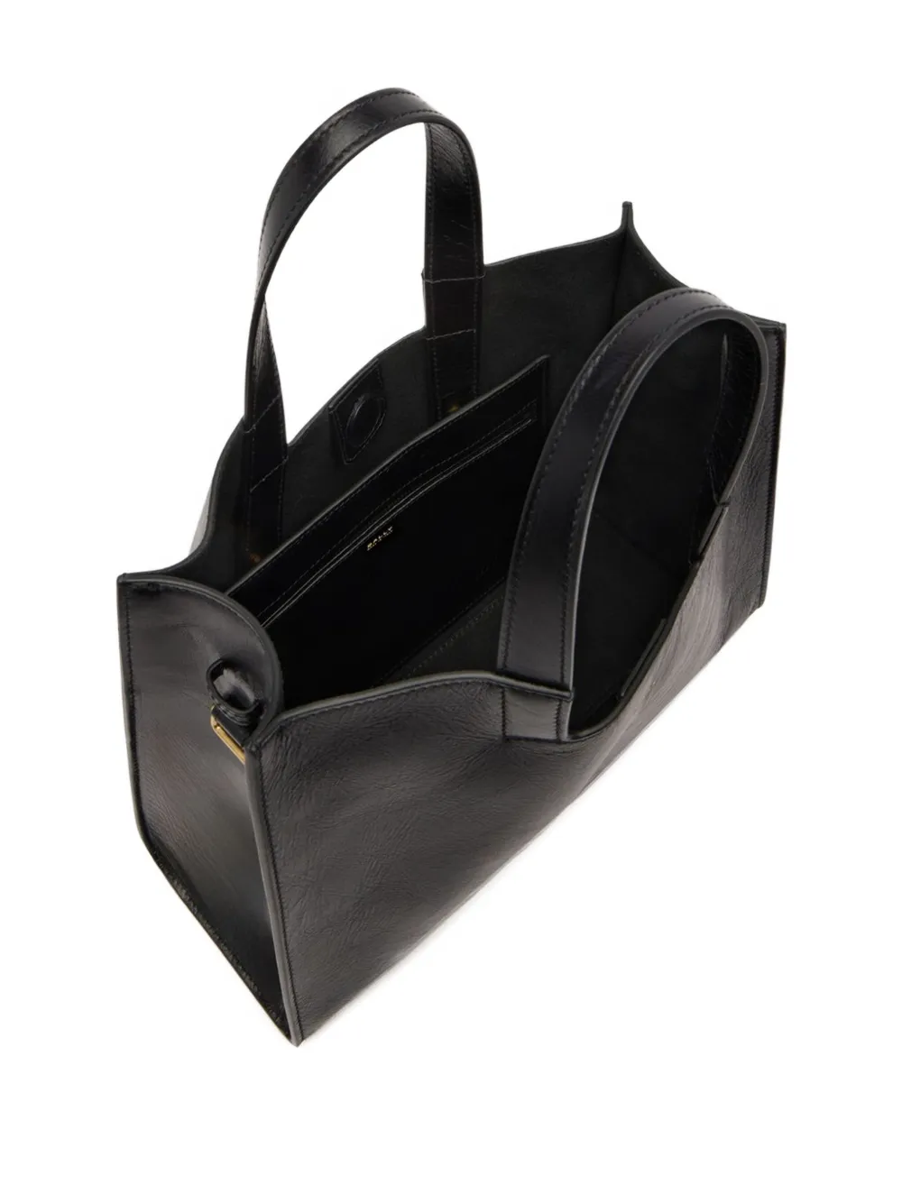 Bally Logo-detail Leather Tote Bag In Black