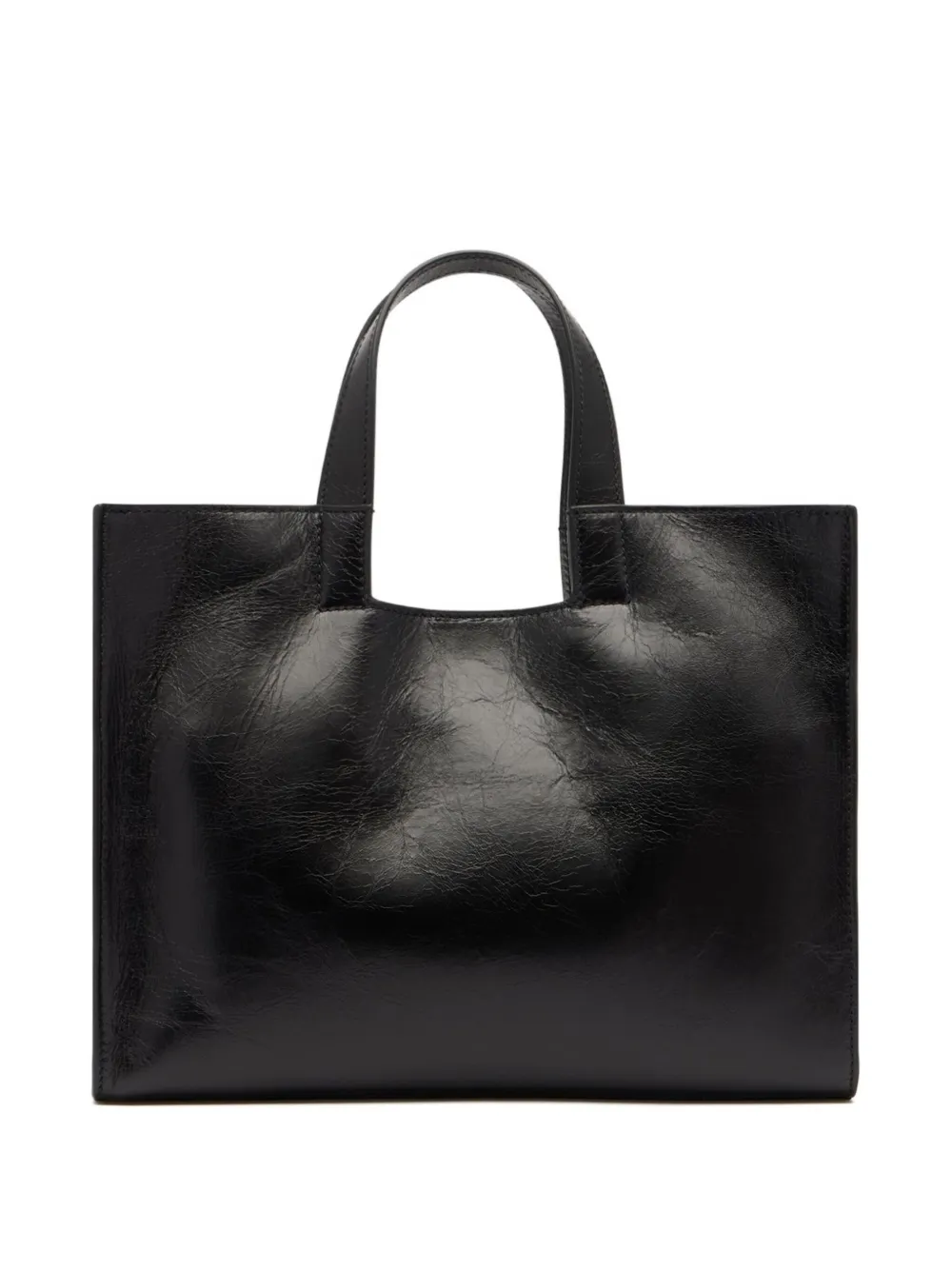 Bally Logo-detail Leather Tote Bag In Black