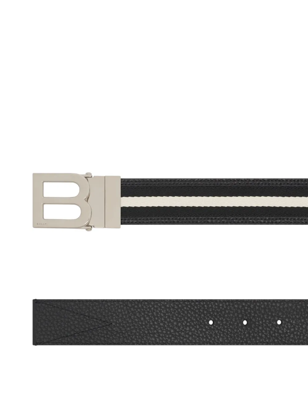 Bally Omkeerbare riem met B-logo - Zwart