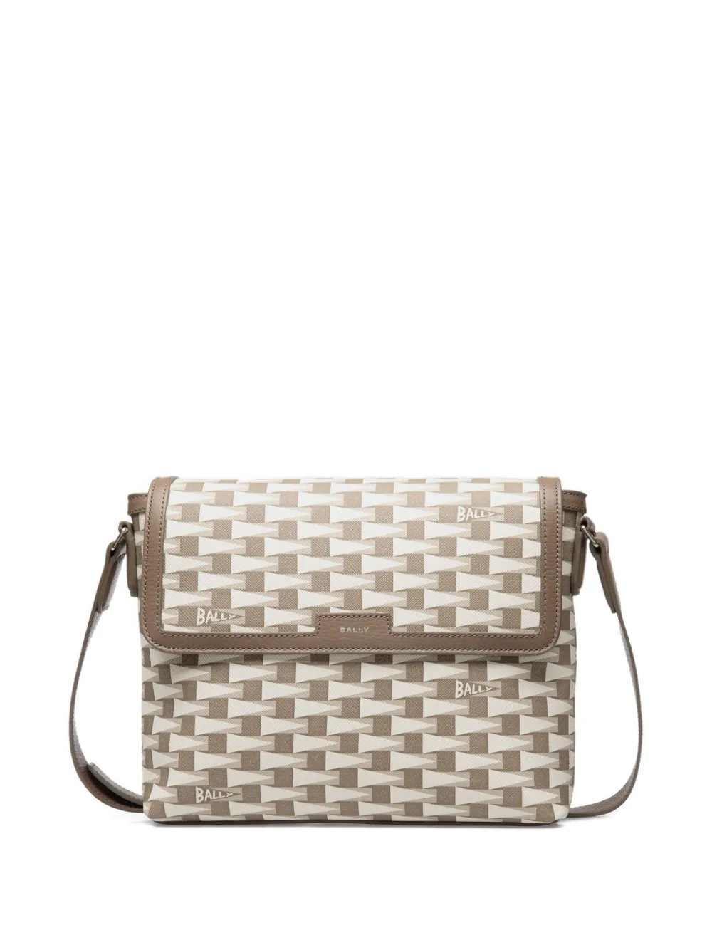 Bally Borsa a tracolla con battente - Toni neutri