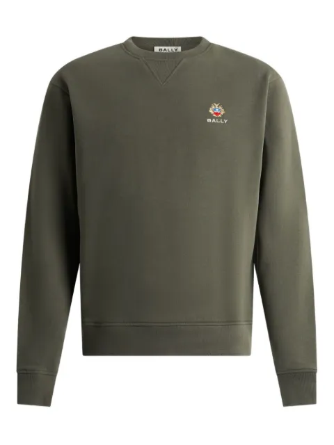 Bally embroidered-crest crew-neck sweatshirt
