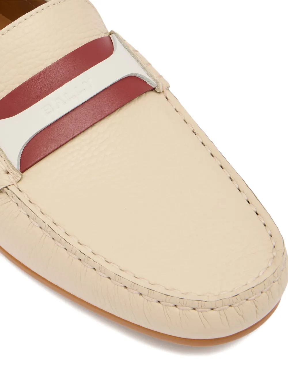 Bally Leren loafers Beige