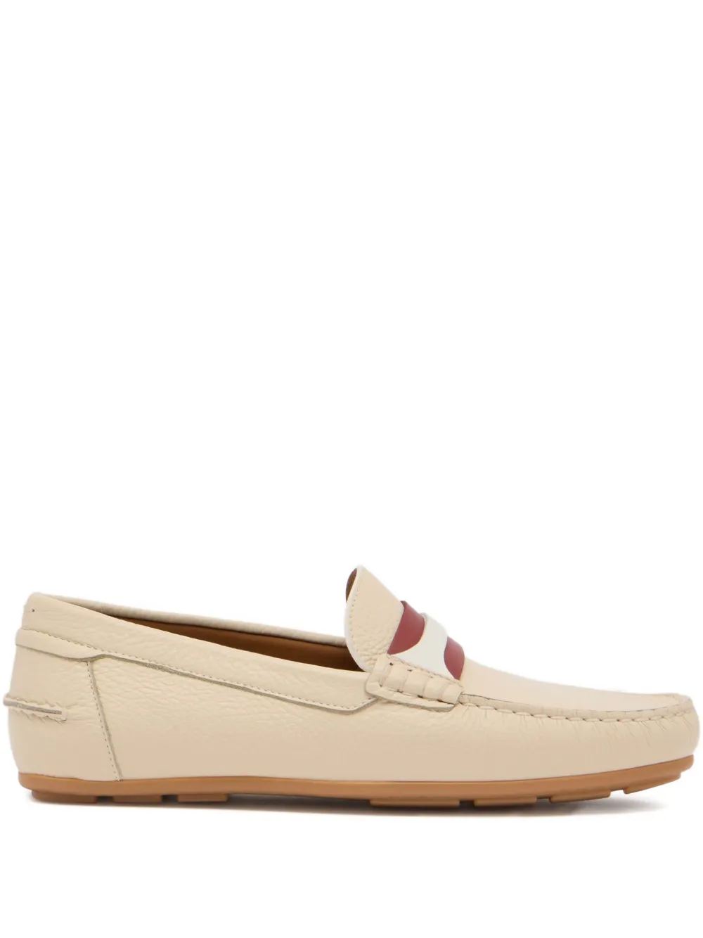 Bally Leren loafers Beige