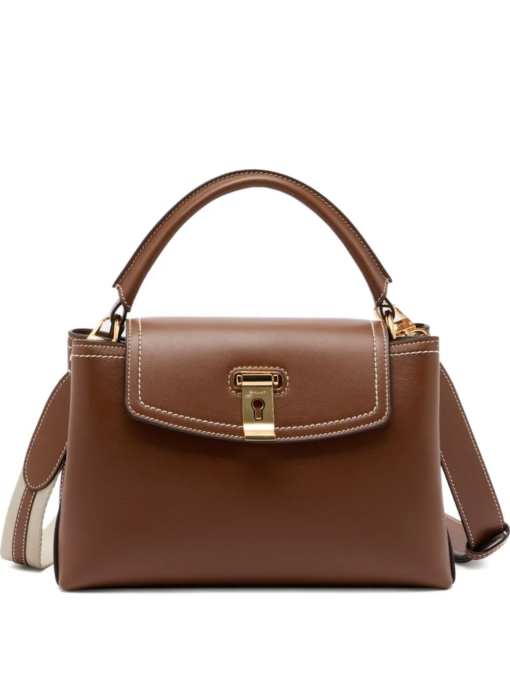 Bally Lock Me ハンドバッグ S - ブラウン Bally Lock Me ハンドバッグ S - ブラウン