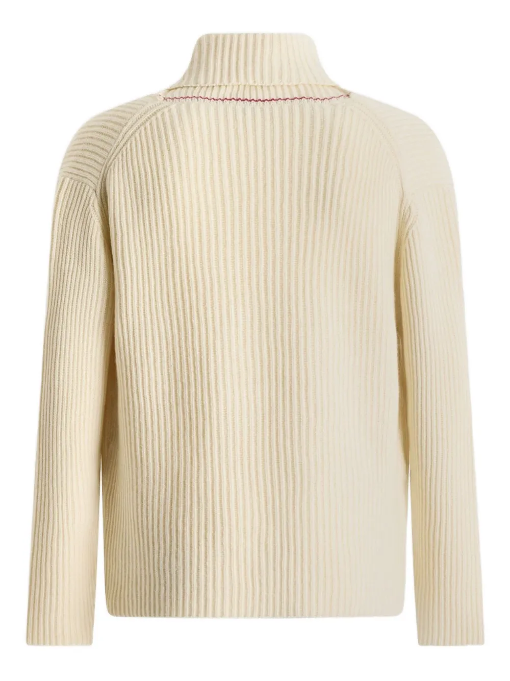 Bally Ribbed Cardigan In Neutral