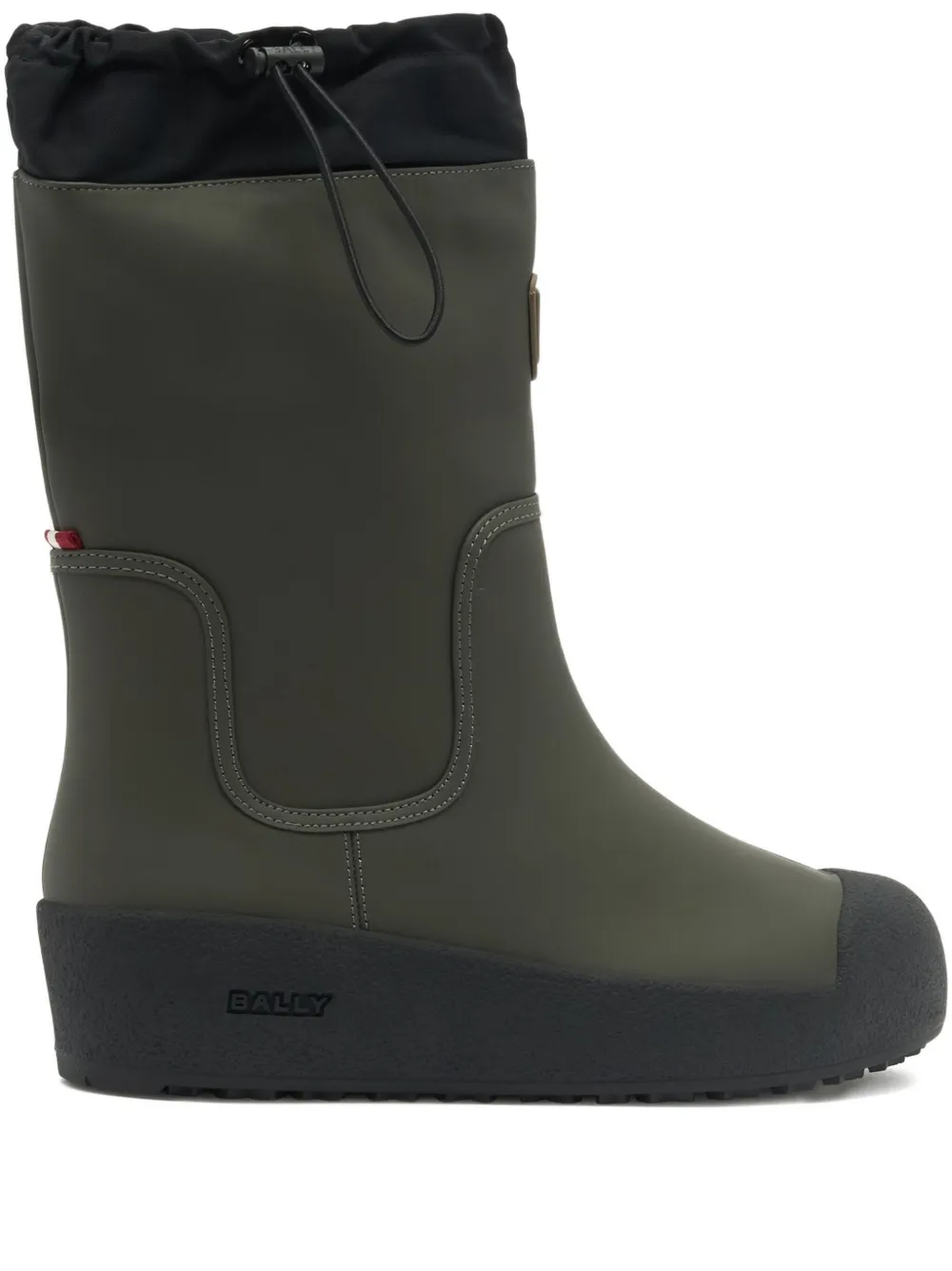 Bally Laarzen met ronde neus Groen