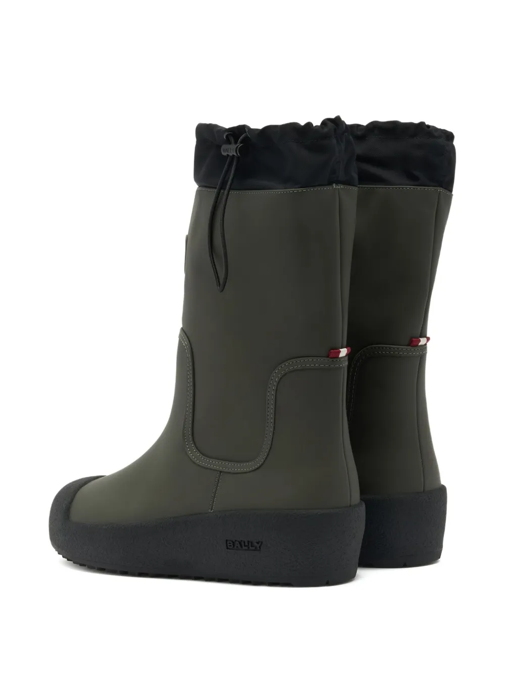 Bally Laarzen met ronde neus Groen