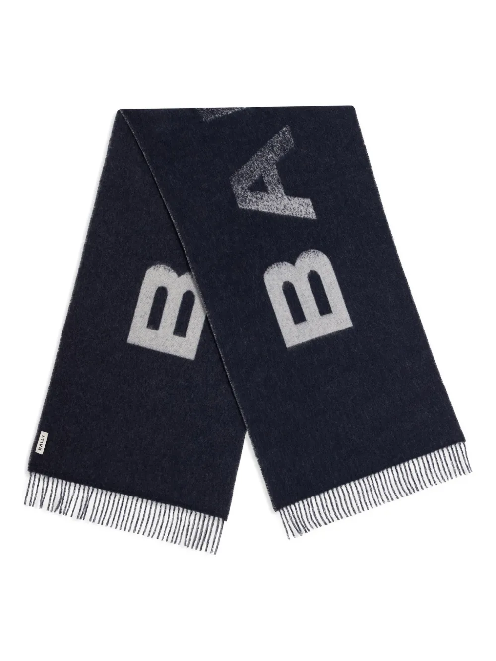 Bally écharpe frangée à effet dégradé | bleu | Image 1